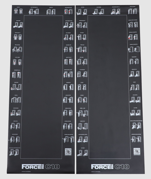 Force USA C10 Magnetic Exercise Chart (Set)-1