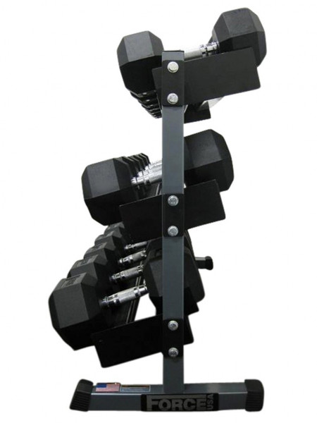 Force USA Rubber Hex 2kg - 27.5kg Set + Rack-3
