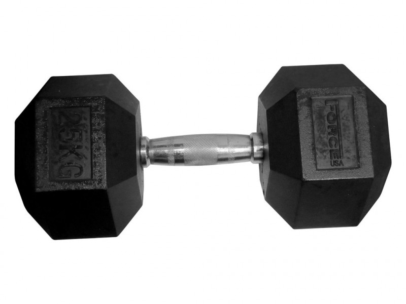Force USA Rubber Hex 2kg - 27.5kg Set + Rack-6