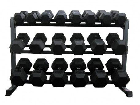 Force USA Rubber Hex 2kg - 27.5kg Set + Rack